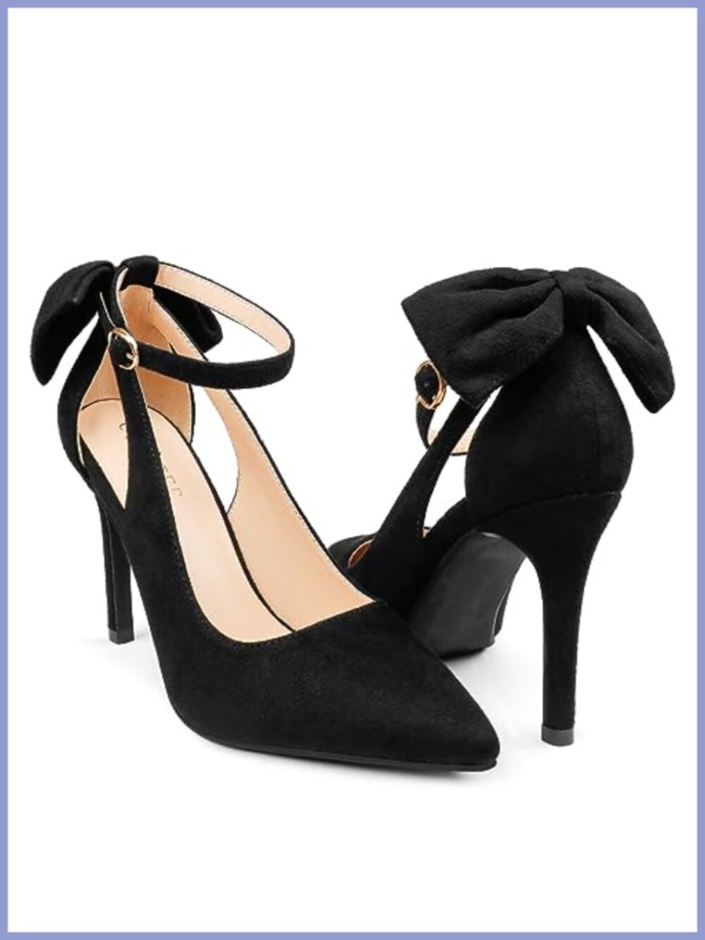 Womens D'Orsay Pumps Pointed Toe Ankle Strap Stiletto Heels